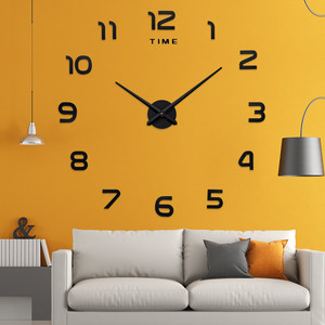 1747 Zoll dekorativer Wandsticker für Zuhause <span class=keywords><strong>3D</strong></span> rahmenlose digitale <span class=keywords><strong>3d</strong></span>-Diy-Wanduhr