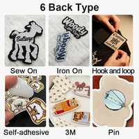 Patch brodé personnalisé de grande taille avec correspondance de couleur, motifs personnalisés pour sweats à capuche, vestes et gilets de moto