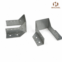 Support de poutre métallique standard industriel ISO 9001, plaqué zinc, à fixation frontale, pour maçonnerie