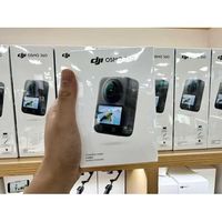 Caméra d'action 360° Osmo Adventure Combo, étanche, 8K, autonomie de batterie étendue avec 3 batteries, stockage intégré de 105 Go
