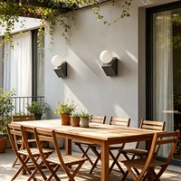 Lampes murales LED en micro-ciment de style minimaliste moderne, finition pierre givrée imperméable, pour couloir et usage extérieur, élégantes, 36V