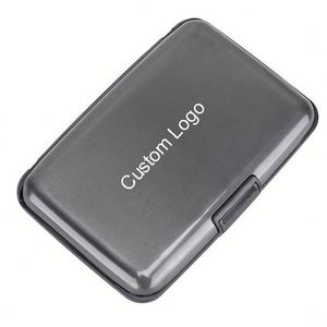 Wholesale Men's Women's Aluminum <b>Metal</b> Colored Card Pocket Case Waterproof Business ID Credit Cards <b>Wallet</b> Holder - Product Image 2