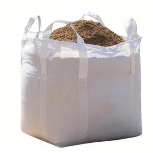 Custom Fibc Ton <b>Bag</b> Cement Sand Jumbo 1 Ton <b>Big</b> <b>Bags</b> Flat Bottom Large Opening Rice Bulk <b>Bags</b> - Product Image 2