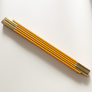 Règle pliante en bois de 150 cm, outil de mesure métrique pour le dessin et l'enseignement, couleur orange - Product Image 4