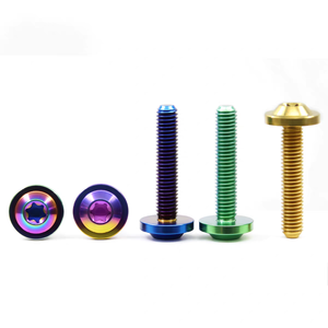 Vis à tête plate en alliage de titane de classe 10 Tmj pour modification de moto, série M6 tête 13 mm, vente directe d'usine - Product Image 4