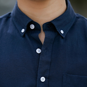 Nuovo stile in CVC con colletto abbottonato <span class=keywords><strong>camicia</strong></span> a maniche lunghe Casual Oxford <span class=keywords><strong>camicia</strong></span> da uomo - Product Image 6