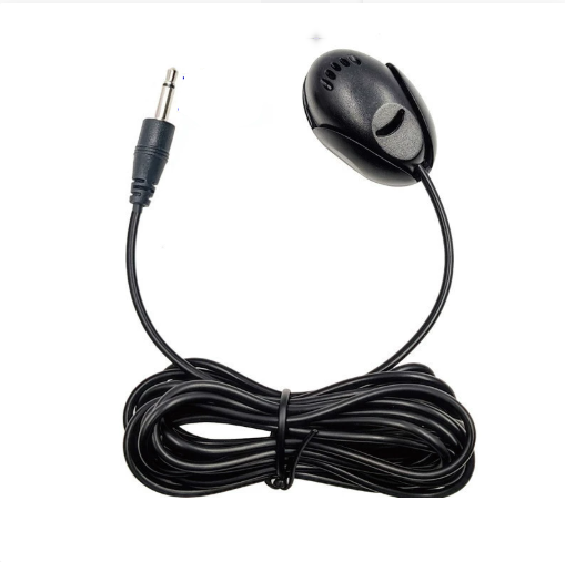 Spina a 2 sezioni diritta nera da 3.5mm