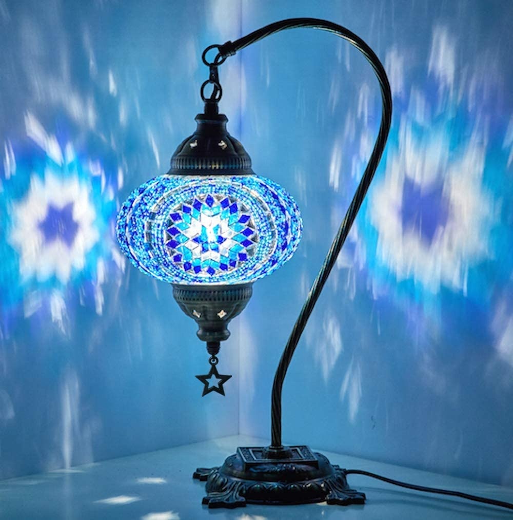 Handgemaakte Decoratieve Tiffany Licht Turkse Marokkaanse Mozaïek Tafellamp Met Us Plug Voor Desk Bedside