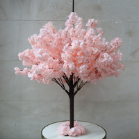 Arbre artificiel de cerisier en fleurs, petit arbre de pêcher en soie, arbre de fleurs artificielles 1,2 m 1,5 m pour décoration de mariage et décoration intérieure