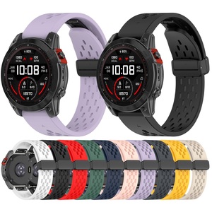 <span class=keywords><strong>Correa</strong></span> de Reloj de Silicona de 20/22/26 mm de Ajuste Rápido para <span class=keywords><strong>Garmin</strong></span> <span class=keywords><strong>Fenix</strong></span> 8 7S 7 6 5 <span class=keywords><strong>5S</strong></span> Forerunner 945, <span class=keywords><strong>Correa</strong></span> Deportiva Transpirable con Hebilla Magnética - Product Image 6