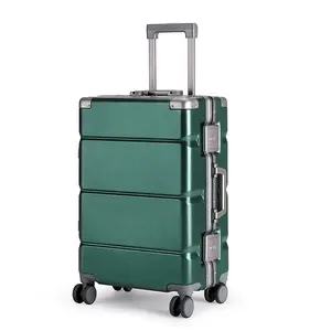 Şık yeşil bagaj tasarımcısı bagaj seyahat valizleri