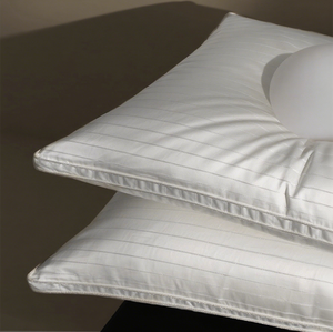 Kaz tüyü yastık otel serisi 2 parçalı kral boyutu Ultra yumuşak aşağı dolu yatak yastıklar farklı çizgili uyku rahat yastık - Product Image 2