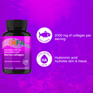 Suplemento de ácido hialurónico de alta calidad, cápsulas de productos de belleza, cápsulas de colágeno marino con vitamina C B6 B12 - Product Image 5