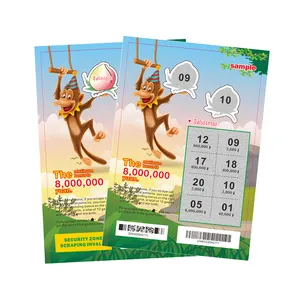 Card Printing Voucher Printing Lottery Scratch Card Paper Scratch Winning Card