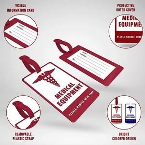 Étiquette de bagage personnalisée avec logo imprimé en 3D, rayée, <span class=keywords><strong>pour</strong></span> valises, sacs à dos, sacs de voyage, étiquette d'identification, OEM, étiquette <span class=keywords><strong>pour</strong></span> <span class=keywords><strong>bagages</strong></span> à main, cadeau - Product Image 3
