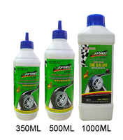 Produit phare Jiaballong 350ML Liquide d'étanchéité pour pneus tubeless en caoutchouc naturel vert pour réparation de pneus de moto, anti-crevaison
