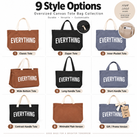 Sac fourre-tout en toile grand format, spacieux et durable, pour commandes régulières, avec étiquette privée et teinte foncée