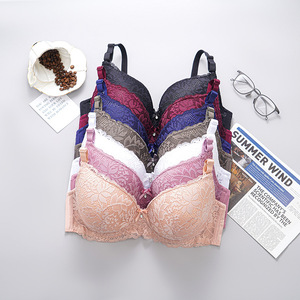 Best Selling Big <strong>Size</strong> Ladies <strong>Bra</strong> Underwire Convertible Straps Gather Plus <strong>Size</strong> Women Lace <strong>Bra</strong> - Product Image 1