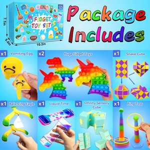 Ensemble de jouets sensoriels scintillants au crochet sur le thème d'Halloween 125pcs pour enfants et adultes-Nouveauté Nouveauté & Gag Toys - Product Image 3
