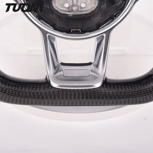 Volant de voiture en cuir perforé en Fiber de carbone pour Vw Jetta GLI <span class=keywords><strong>Golf</strong></span> <span class=keywords><strong>6</strong></span> <span class=keywords><strong>GTI</strong></span> R - Product Image 5