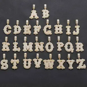 Individueller Initialbuchstaben-Anhänger personalisierter Großbuchstaben-Name Halskette Schmuck für Herren und Damen