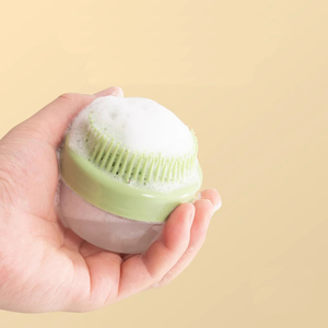 Sang Trọng Có Thể Gập Lại Con Chó Tắm Bàn Chải Với Phân Hủy Sinh Học Silicone Dầu Gội Đầu Và Xà Phòng Dispenser Cho Con Chó Con Massage Trong Phòng Tắm - Product Image 4
