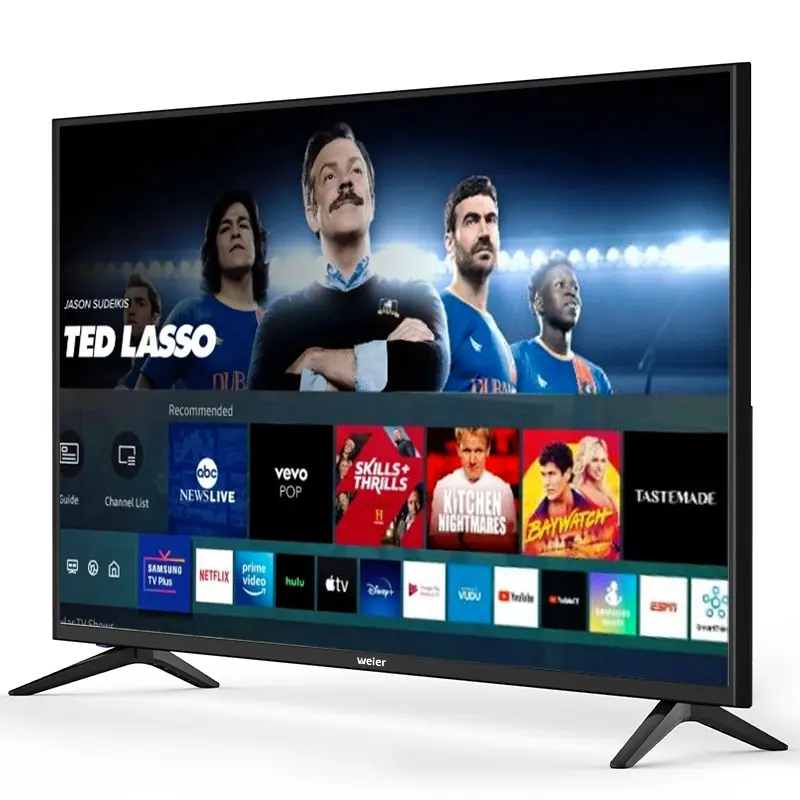 تلفزيون Weier ، تلفاز ذكي LED ذكي يعمل بنظام أندرويد بدقة 4K ، مقاس 32 40 42 50 65 75 بوصة ، شاشة مسطحة ، تلفاز عالي الدقة مزود بشاشة LED