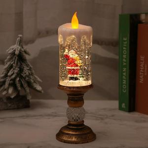 Nuevas Luces Decorativas de Navidad con Agua, Candelabros de Cristal, Copos de Nieve, Figuras de Papá Noel, Pequeños Regalos - Product Image 6