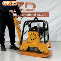 Compacteur à plaque vibrante réversible diesel GZD, personnalisable avec logo OEM, machine compacte pour le compactage des fossés