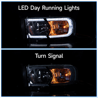 New Design LED Automotive Headlights for 2002-2005 Dodge Ram Headlights