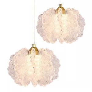 Luminaire suspendu rond de style français, crème, LED E26, commande par interrupteur, pour la maison, la chambre à coucher, l'entrée - Product Image 5