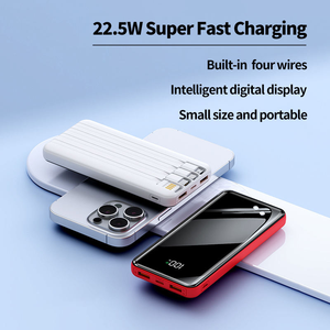 Batería Externa de 10000mAh en Oferta, con Cables Tipo-C y <span class=keywords><strong>Micro</strong></span> USB Integrados, Portátil, <span class=keywords><strong>Mini</strong></span>, Carga Rápida, Pantalla LED, Ultra Delgada - Product Image 3