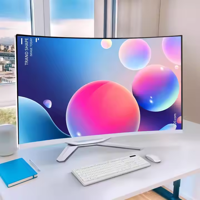 27 Inch Curved All in One PC 8GB 16GB 32GB Ram 512 GB SSD Core I7 Processor All in One Computer Desktop