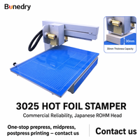 Impressora de Hot Foil de Mesa 3025 com Área de Impressão de 300dpi, Estampadora Digital para Papel, Couro, Acrílico e Caixas de Presente