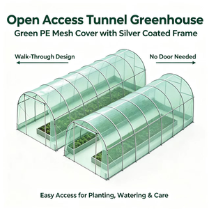 Abri de serre imperméable facile à assembler avec <span class=keywords><strong>grille</strong></span> en polyéthylène pour jardins - Product Image 1