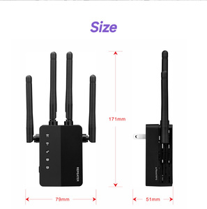 Repetidor WiFi Gigabit de Doble Banda AC, Potente Amplificador de <span class=keywords><strong>Señal</strong></span> Inalámbrica, Extensor para Cobertura de Grandes Áreas - Product Image 4