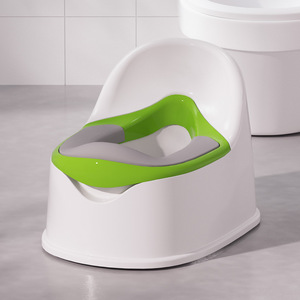 <b>Potty</b> <b>Training</b> Seat For Toddlers 3-6 Years Old PP Material Simple Household <b>Potty</b> With Green Trim - Product Image 2