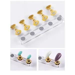 Lot de 5/30 supports magnétiques pour faux ongles, base en cristal, présentoir pour nail art, pour salon de manucure, DIY et entraînement - Product Image 4