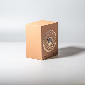 Luxury matte double door rigid gift <b>box</b> with gold foil stamping - Product Image 3