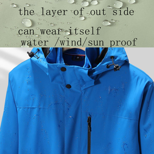 Vestes de football d'hiver pour hommes adultes, confortables, entièrement zippées, avec couche amovible POLYESTER/PLUMES 280 GSM, personnalisables, en stock - Product Image 6