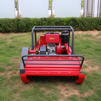 Tondeuse robot diesel haute puissance à chenilles télécommandée, largeur de coupe 80cm, 100cm, 120cm, avec broyeur à fléaux