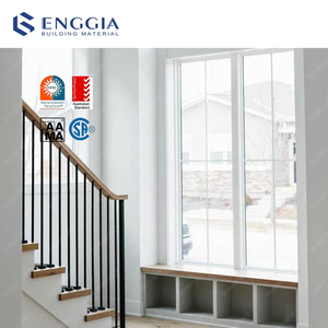 Tùy chỉnh nhà sử dụng hợp kim nhôm hồ sơ khung đôi tráng men cố định kính cường lực khung nhôm trắng bay <span class=keywords><strong>Windows</strong></span> - Product Image 2