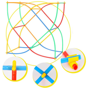 800 pezzo Cannucce tubo Connettori Building block Incastro di Ingegneria Giocattoli <span class=keywords><strong>4D</strong></span> Paglia di Montaggio Blocchi di Costruzione per Bambini - Product Image 4