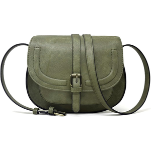 Minimalist Genuine Leather <b>Crossbody</b> <b>Bag</b> Black Buckle Closure All Seasons Women's <b>Mini</b> <b>Bag</b> - Product Image 5