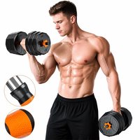 Ensemble d'haltères ajustables dodécagonales personnalisées par le fournisseur, ensemble d'haltères multifonctions 5 en 1 professionnel pour la musculation