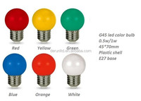 Ampoule LED Ronde Mini E27 B22 1W 2W 3W Jaune Rouge Bleu Vert Orange en Gros pour les Fêtes