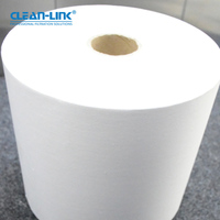 H10 H11 H12 H13 H14 U15 U16 U17 Rollo de Material Filtrante HEPA Compuesto de PP PET de Baja Resistencia y Alta Eficiencia/Material Filtrante de Fibra de Vidrio