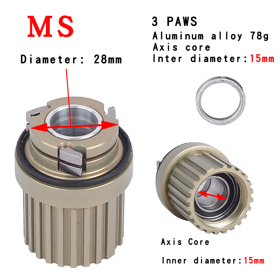 3 cliquets MS 12S 15MM