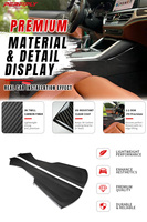 Garniture latérale de console centrale en fibre de carbone sèche Perfiply pour BMW G80 G82 2021+ - Accessoires intérieurs pour panneau latéral de console de voiture