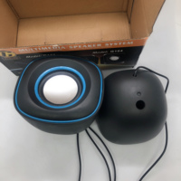 Laptop Mini Portable Speaker Komputer Keren Hitam Bertenaga USB